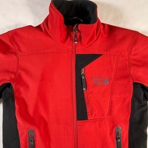 Mountain Hardwear Windstopper Jacket Soft Shell Mens Small Red Full Zip Coat